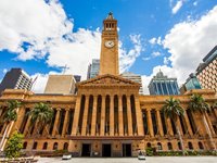 City Hall i centrum af Brisbane