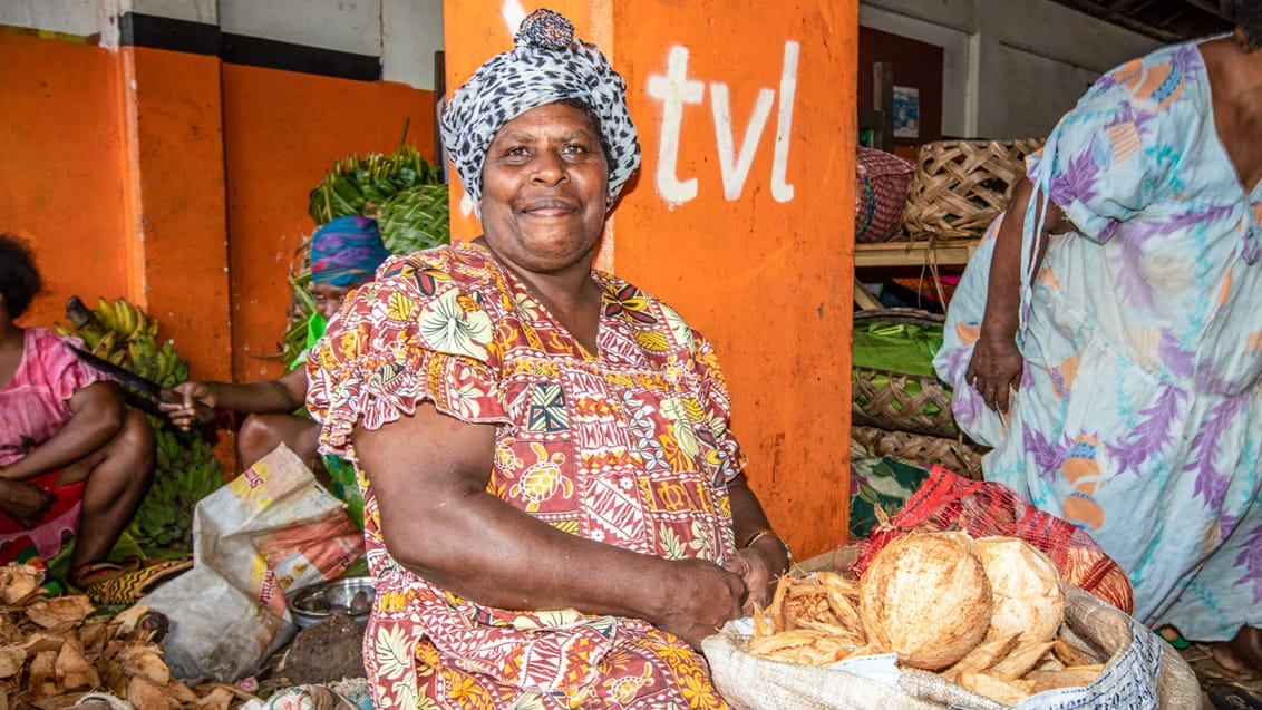 Mød de lokale på marked i Vanuatu