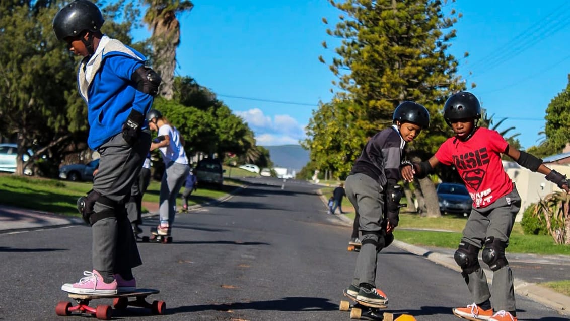 Lær børnene at skate i Cape Town