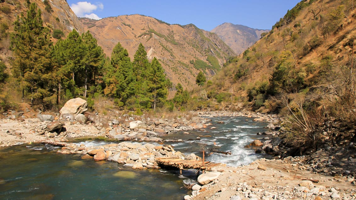Langtang Khola floden ved Shyaphru Besi