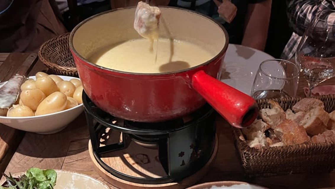Tour de Mont Blanc, Frankrig cheese fondue