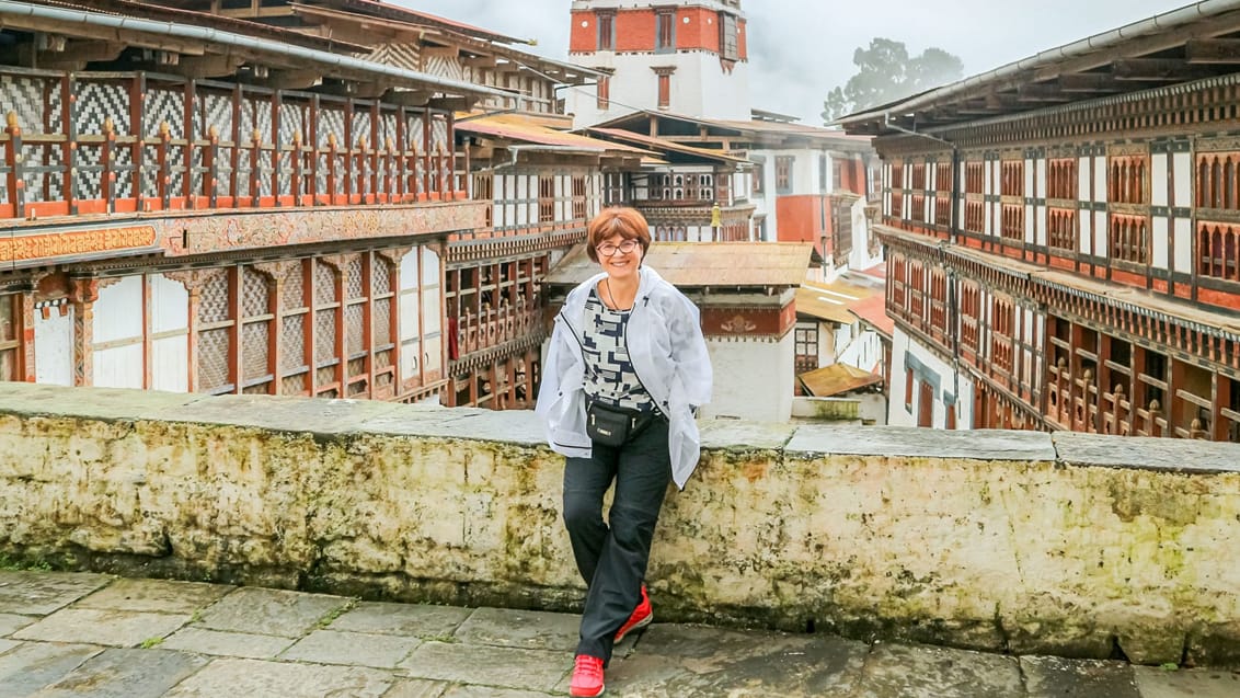 Trongsa Dzong der besøges undervejs på vandreruten