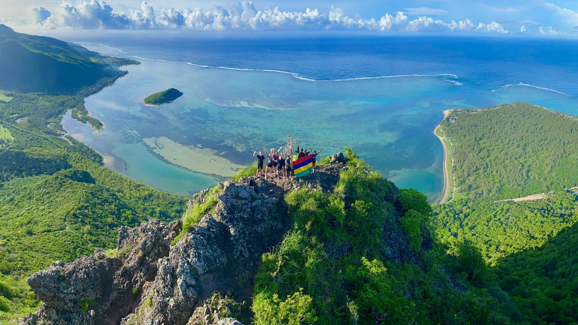 Udsigten fra toppen af Le Morne, Mauritius