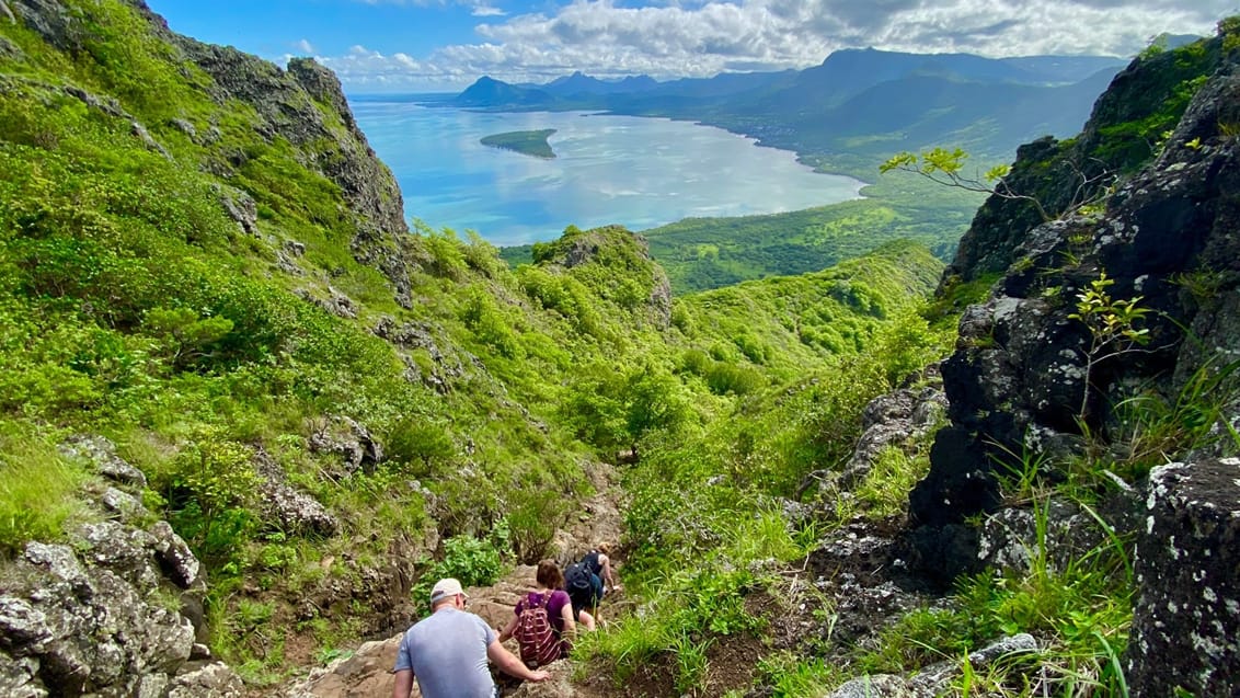 Vandring ved Le Morne, Mauritius