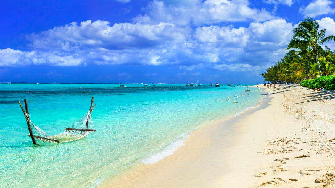 Strand dag på Mauritius