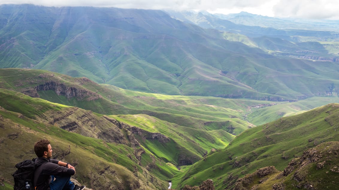 Udsigt udover Drakensbjergene, Sydafrika