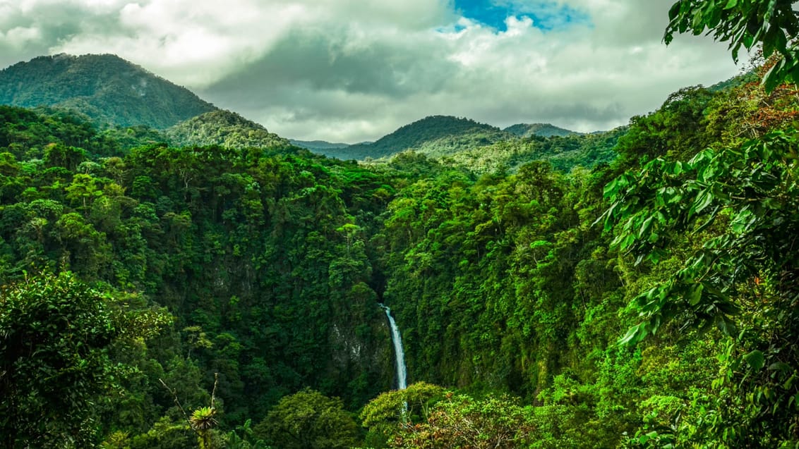 Vandfald i Costa Rica