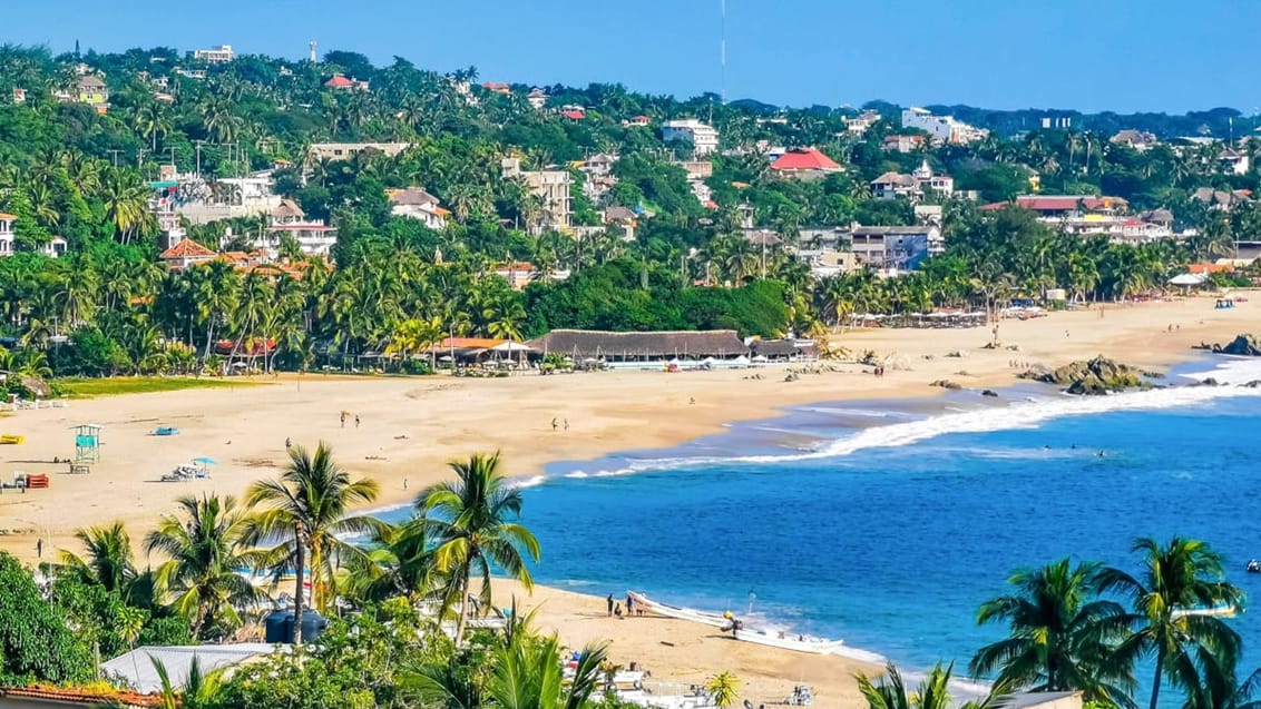 Zicatela Beach i Puerto Escondido