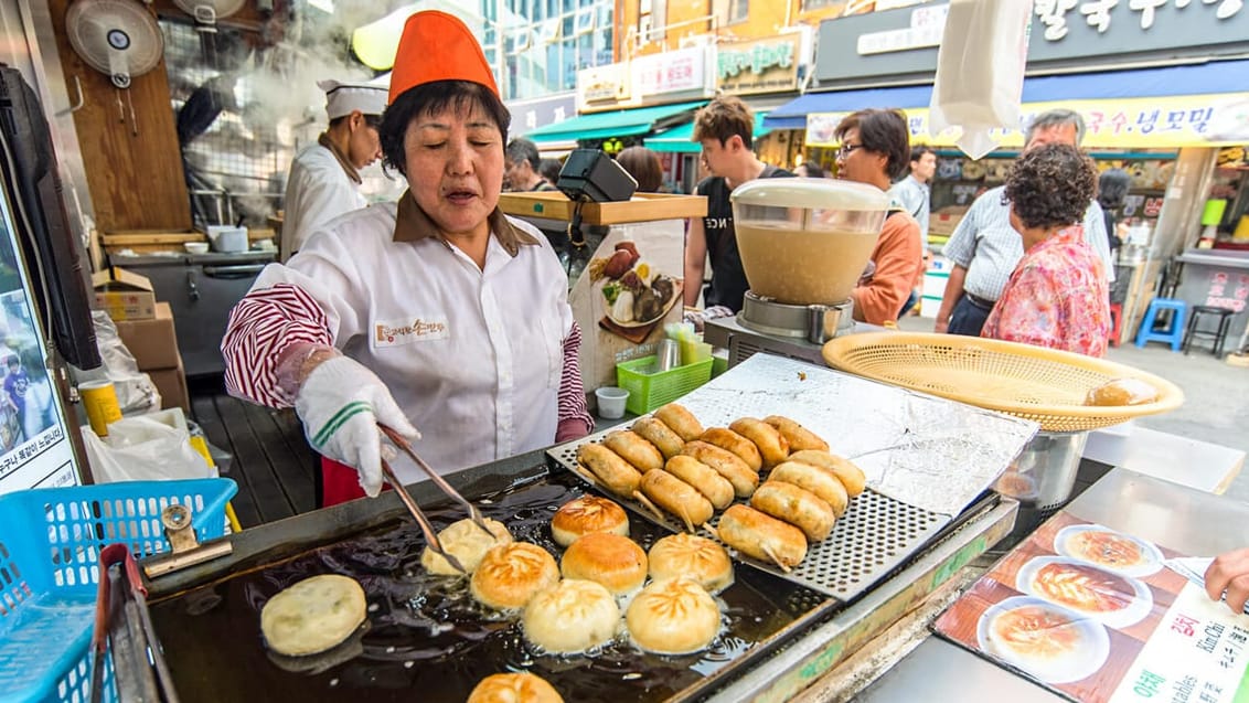 Nam Dae Mun Market i Seoul, Sydkorea