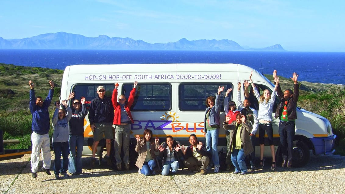 Bazbus langs Garden Route, Sydafrika