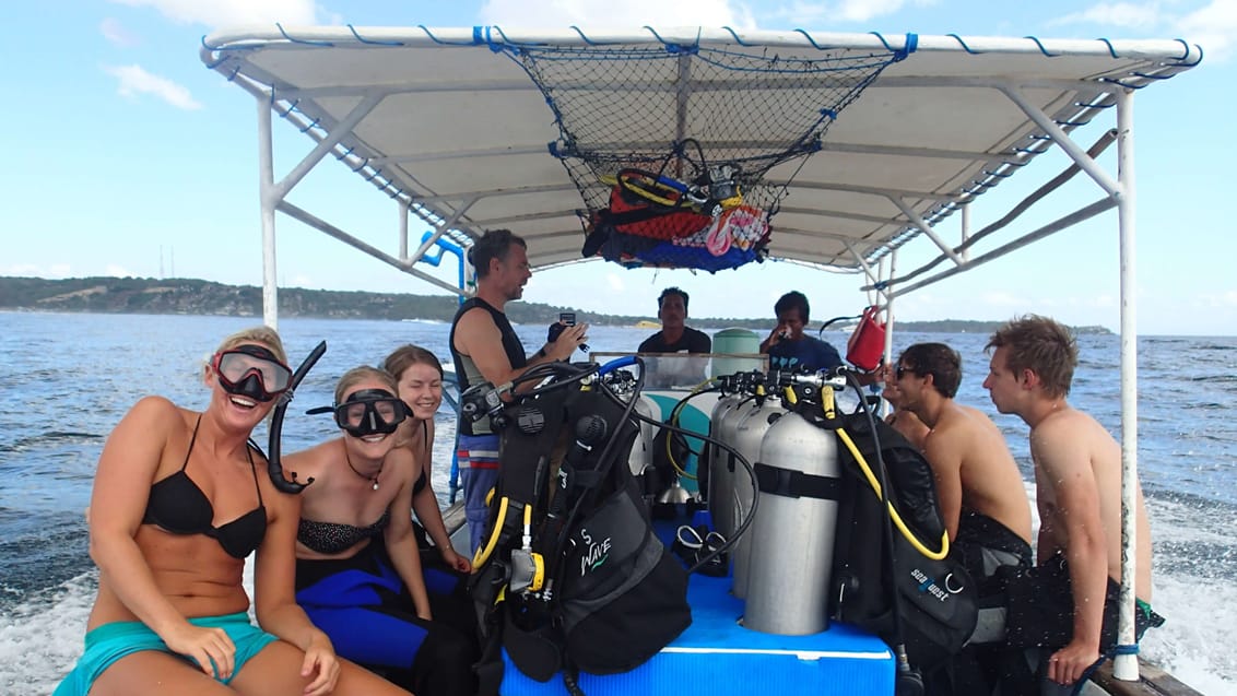 Dykning på Nusa Lembongan, Indonesien