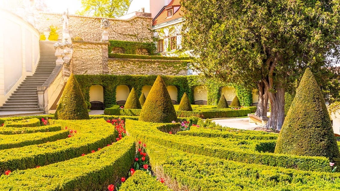 Vrtbovska Garden i Prag, Tjekkiet.